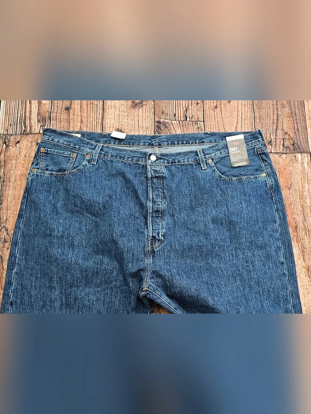 Levi’s 501 Original Fit Straight Leg Jeans Button Fly Men’s Size 52x32 NWT